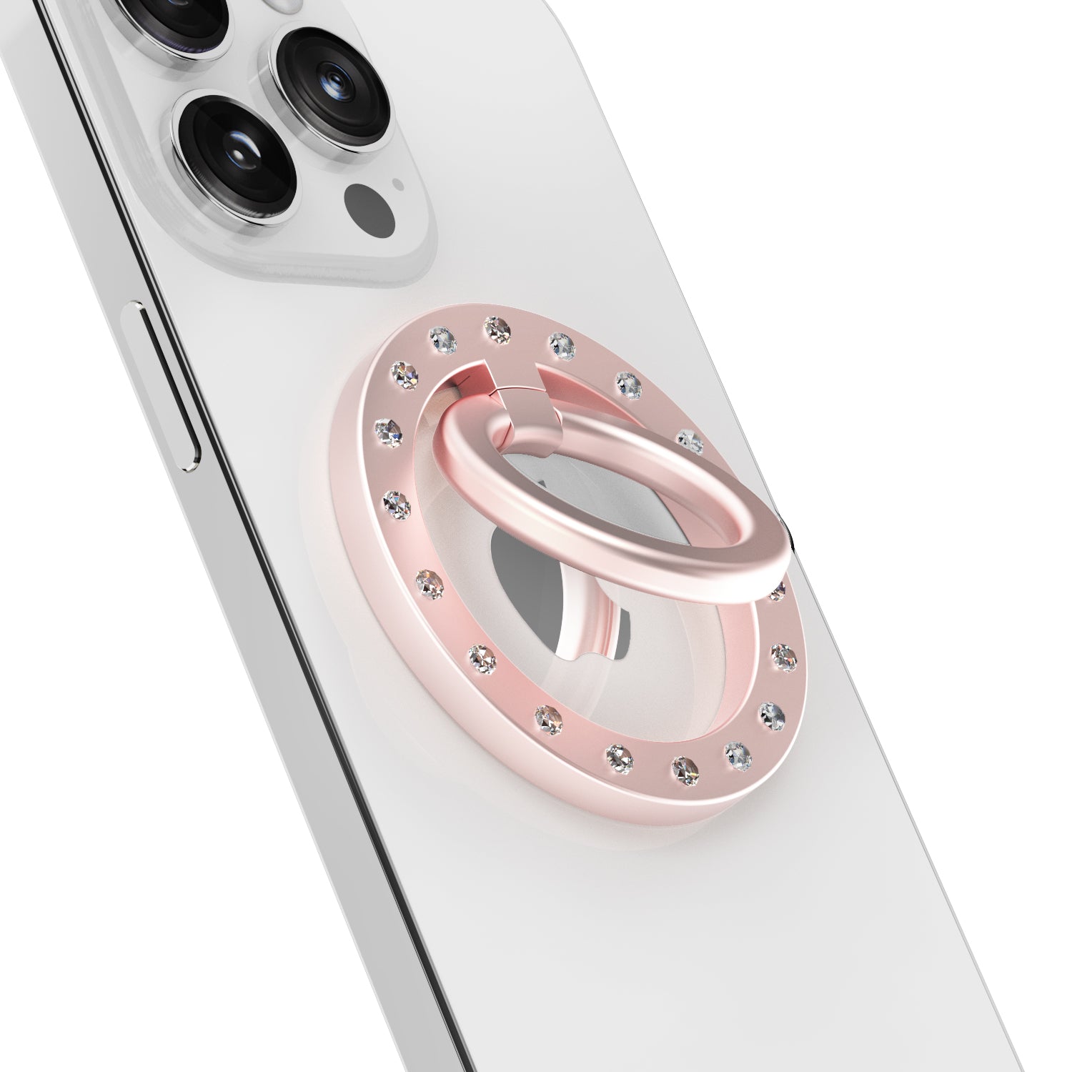 ZH-M03 Magnetic Ring Kickstand Rhinestone Decor Zinc Alloy Phone Finger Grip Holder ZH-M03 Magnetic Ring Kickstand Rhinestone Decor Zinc Alloy Phone Finger Grip Holder